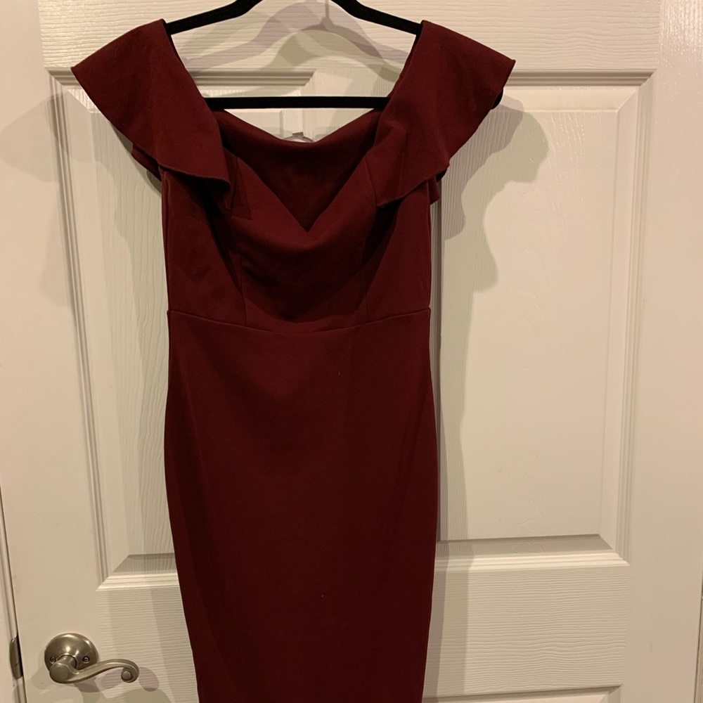 Red formal dress
